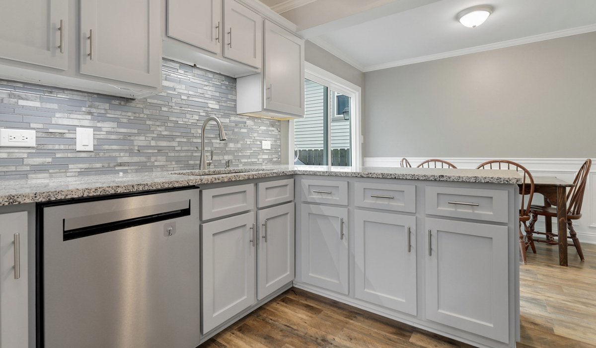 Semi-custom kitchen design.